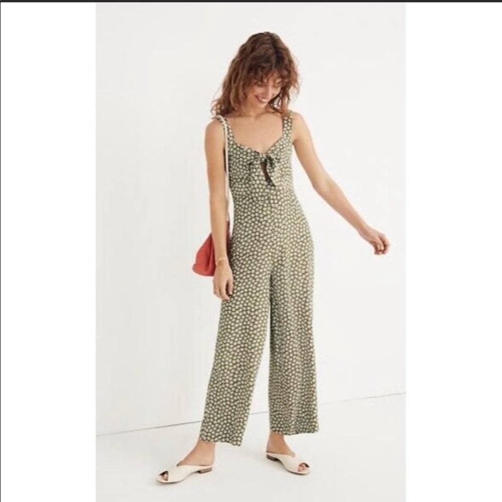 Madewell Women's Plumeria Cutout Jumpsuit in Mini Daisy Size 2